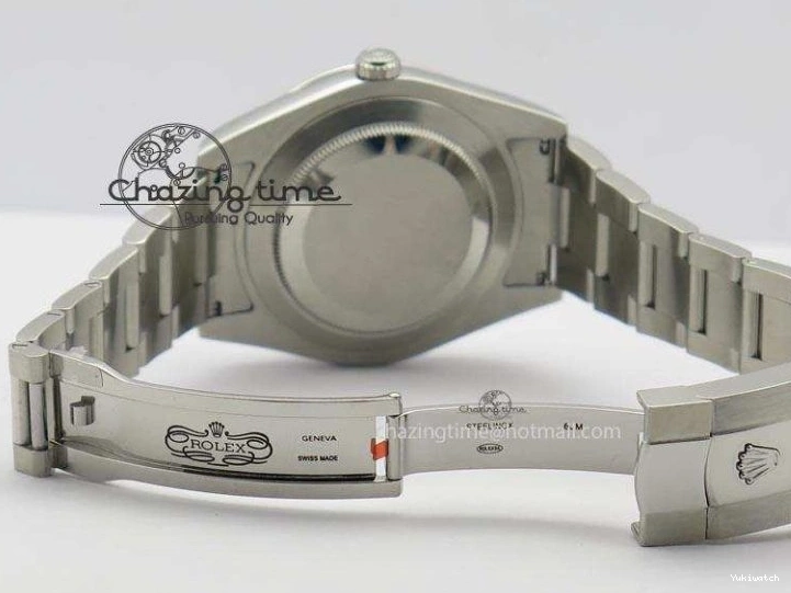 Gray SS Dial A3136 Sliver On Sticks 41mm SS Bracelet Markers Datejust II 116334 1225